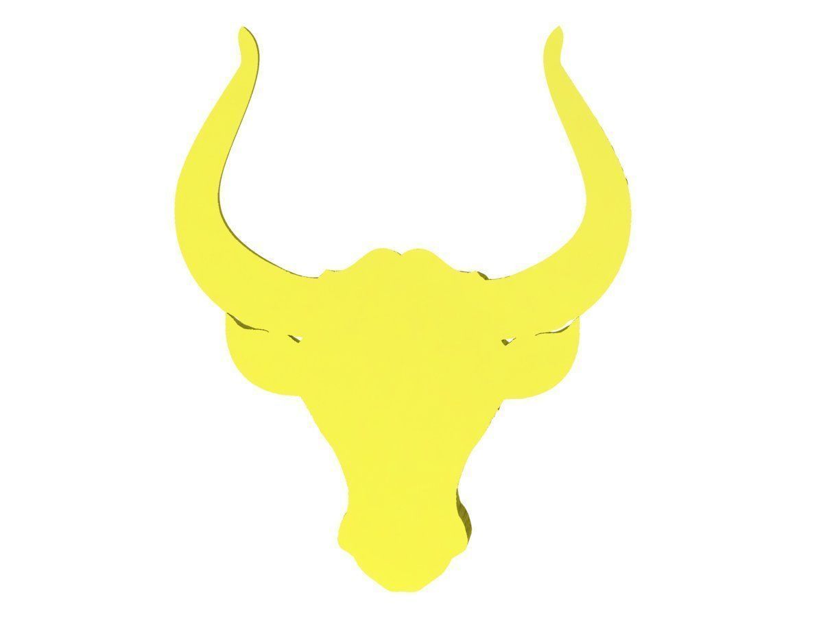 6173 Head Buffalow Pendant 3D print model_3