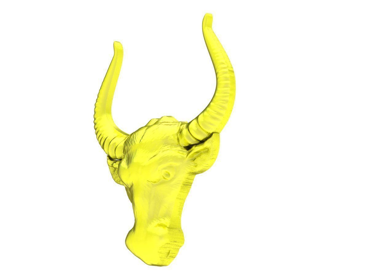 6173 Head Buffalow Pendant 3D print model_1