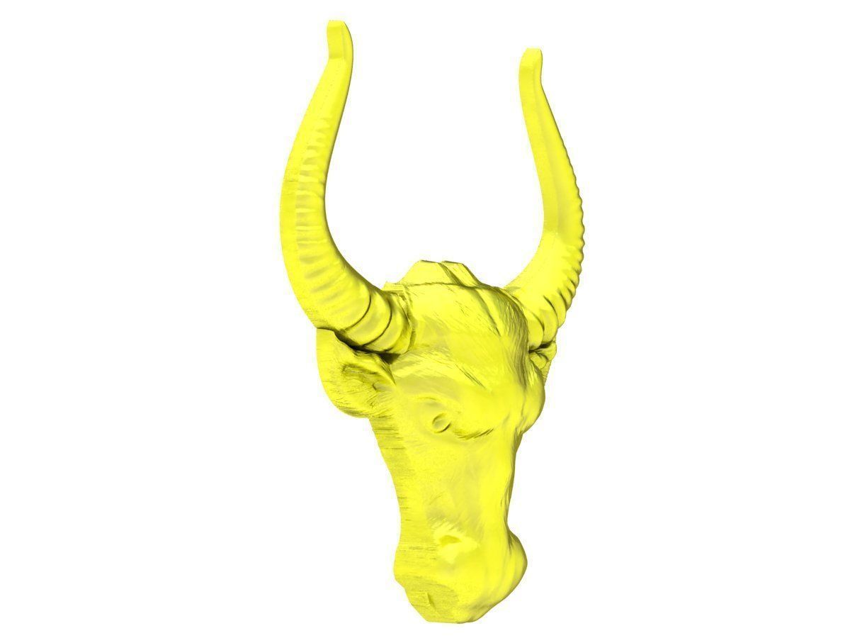 6173 Head Buffalow Pendant 3D print model_4
