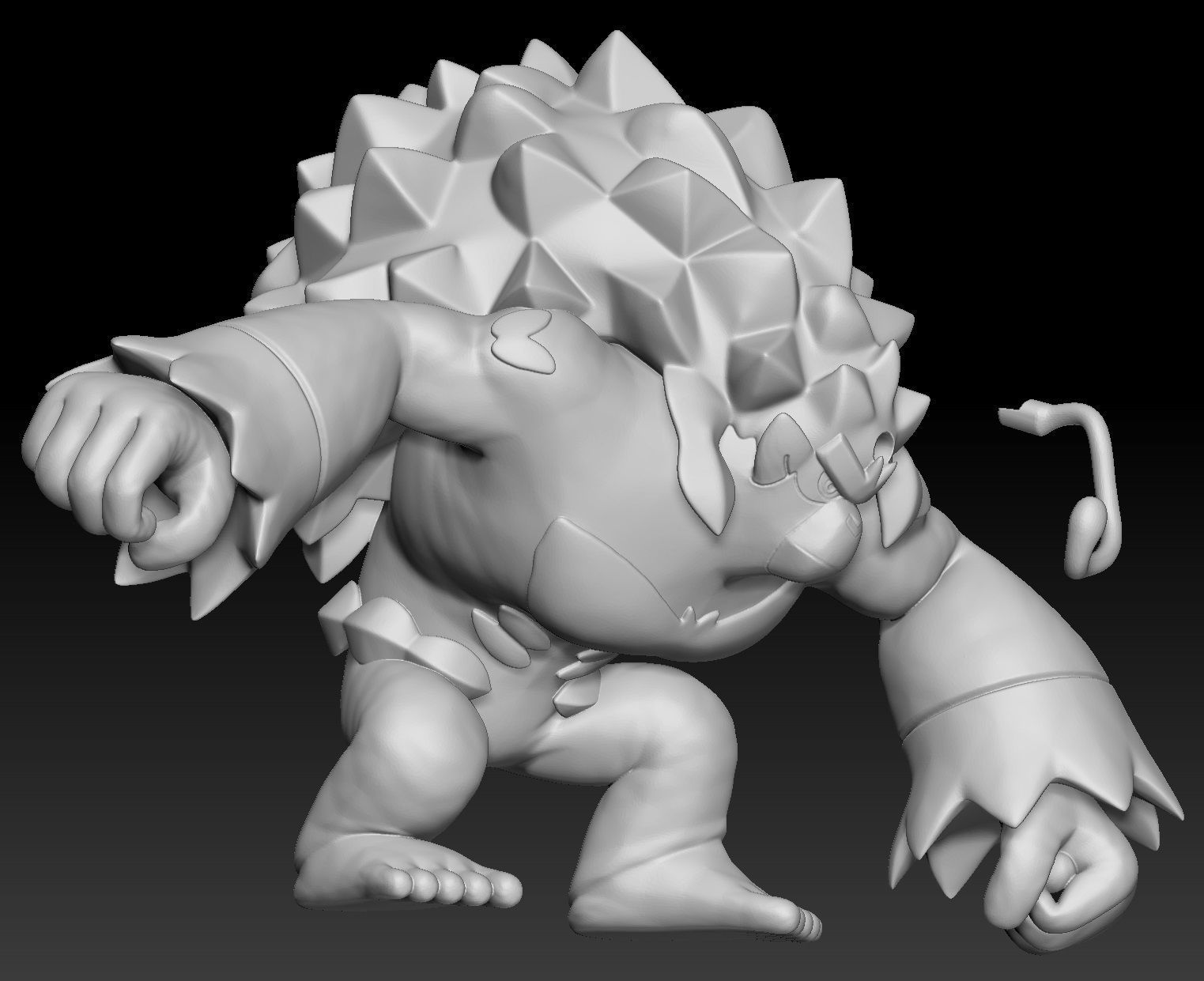 Pokemon Grookey Thwackey Rillaboom 3D print model_4