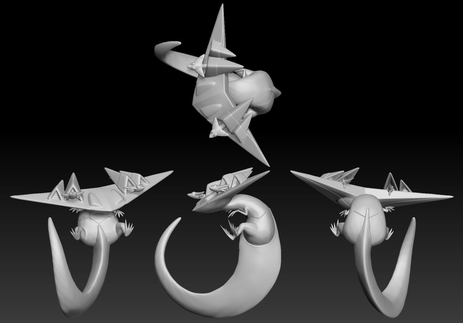 Pokemon Dreepy Drakloak Dragapult 3D print model_3