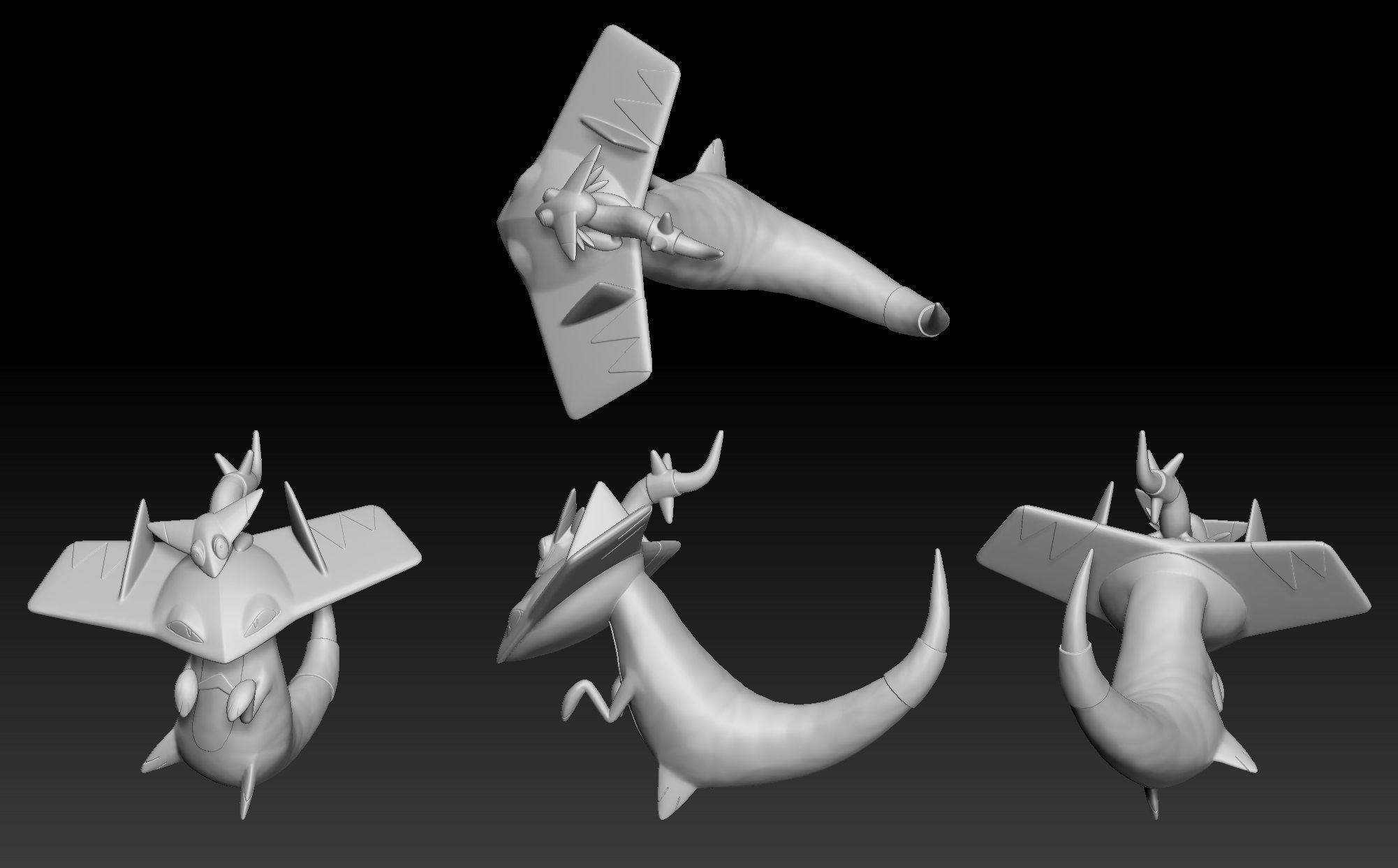 Pokemon Dreepy Drakloak Dragapult 3D print model_2