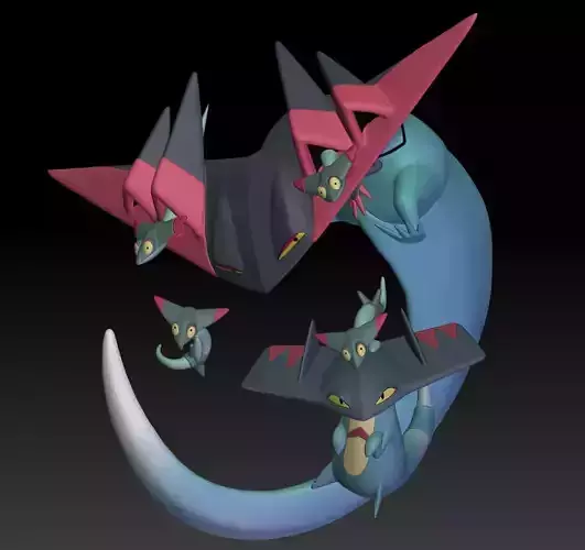 Pokemon Dreepy Drakloak Dragapult 3D print model