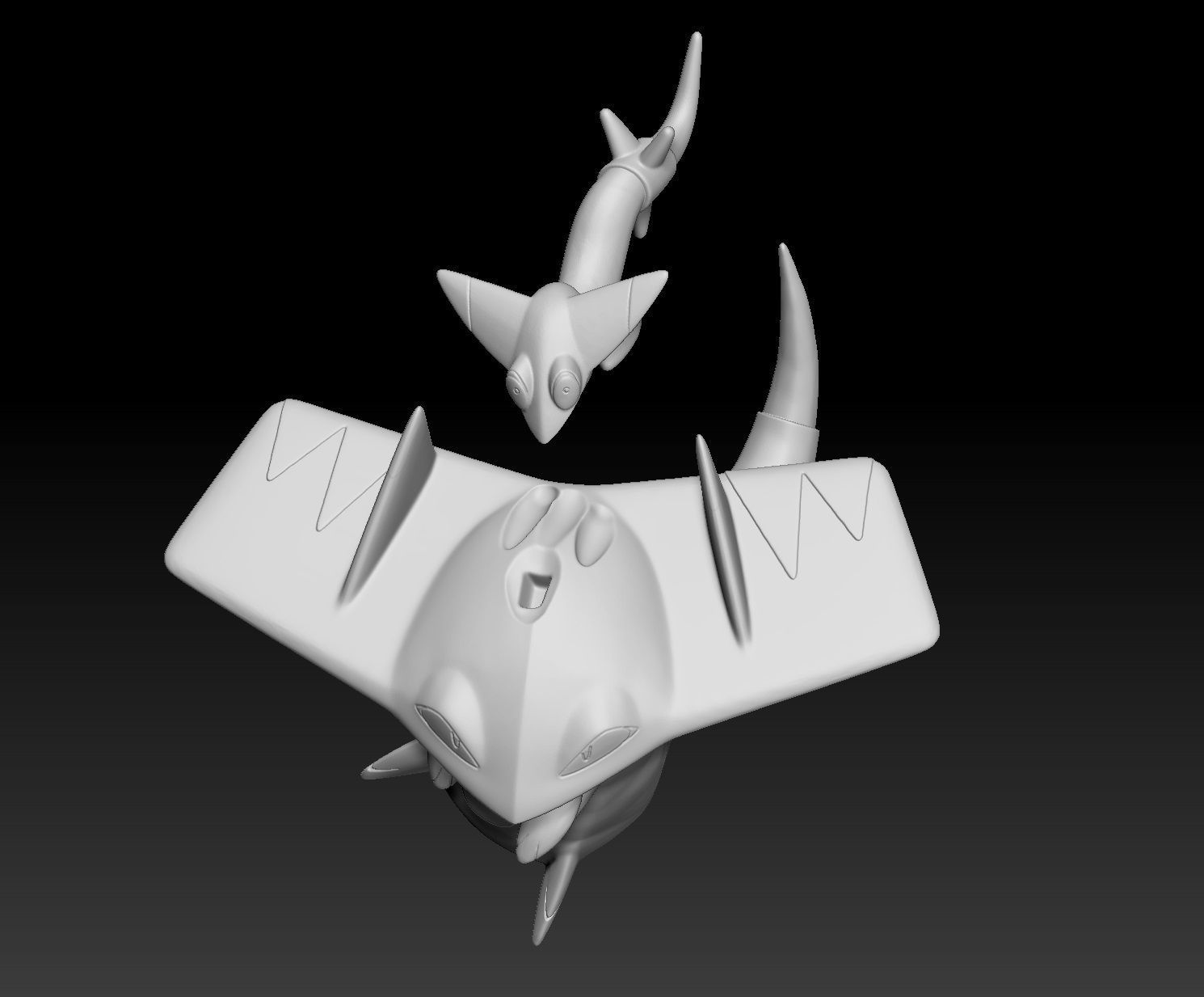 Pokemon Dreepy Drakloak Dragapult 3D print model_4