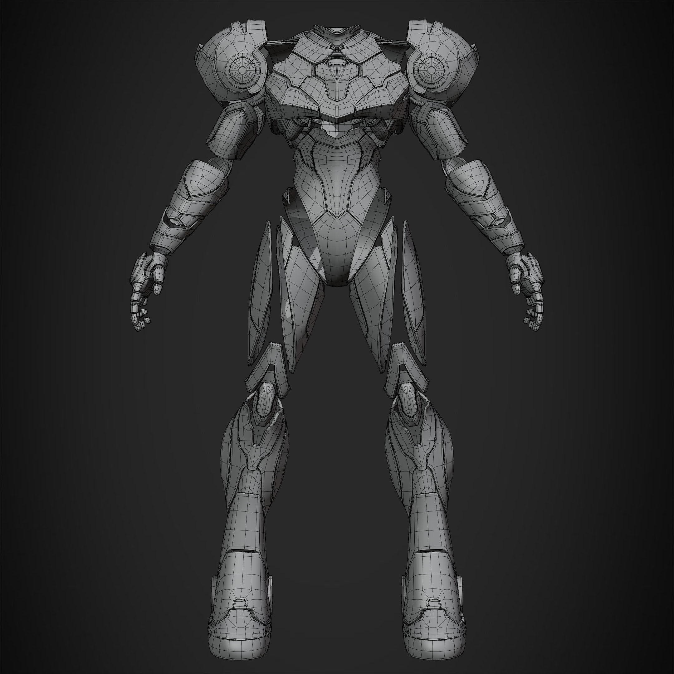 Metroid Samus Aran Power Suit for Cosplay 3D print model_10