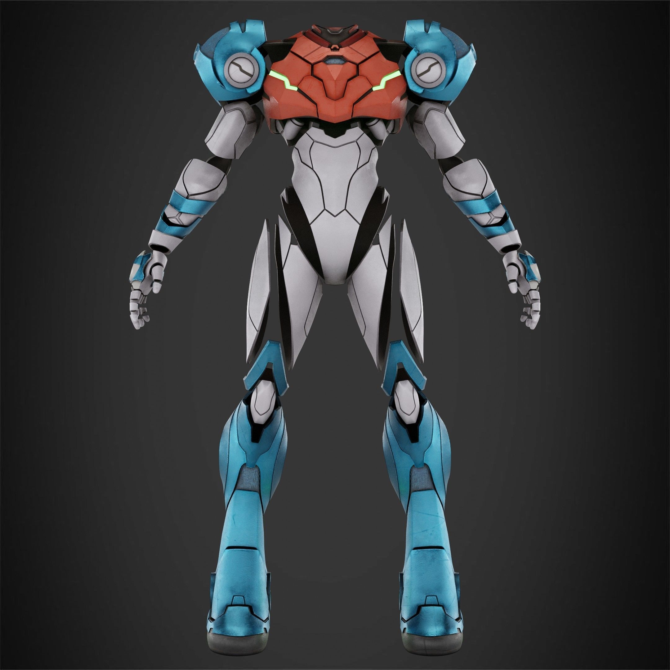 Metroid Samus Aran Power Suit for Cosplay 3D print model_2