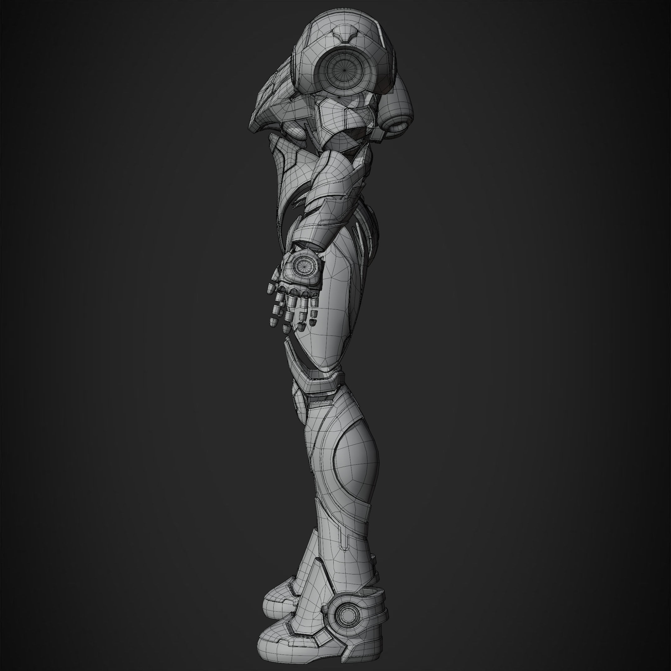 Metroid Samus Aran Power Suit for Cosplay 3D print model_14