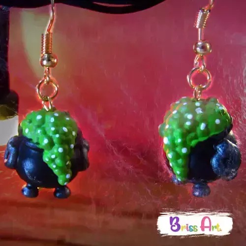  HALLOWEEN CAULDRON EARRINGS