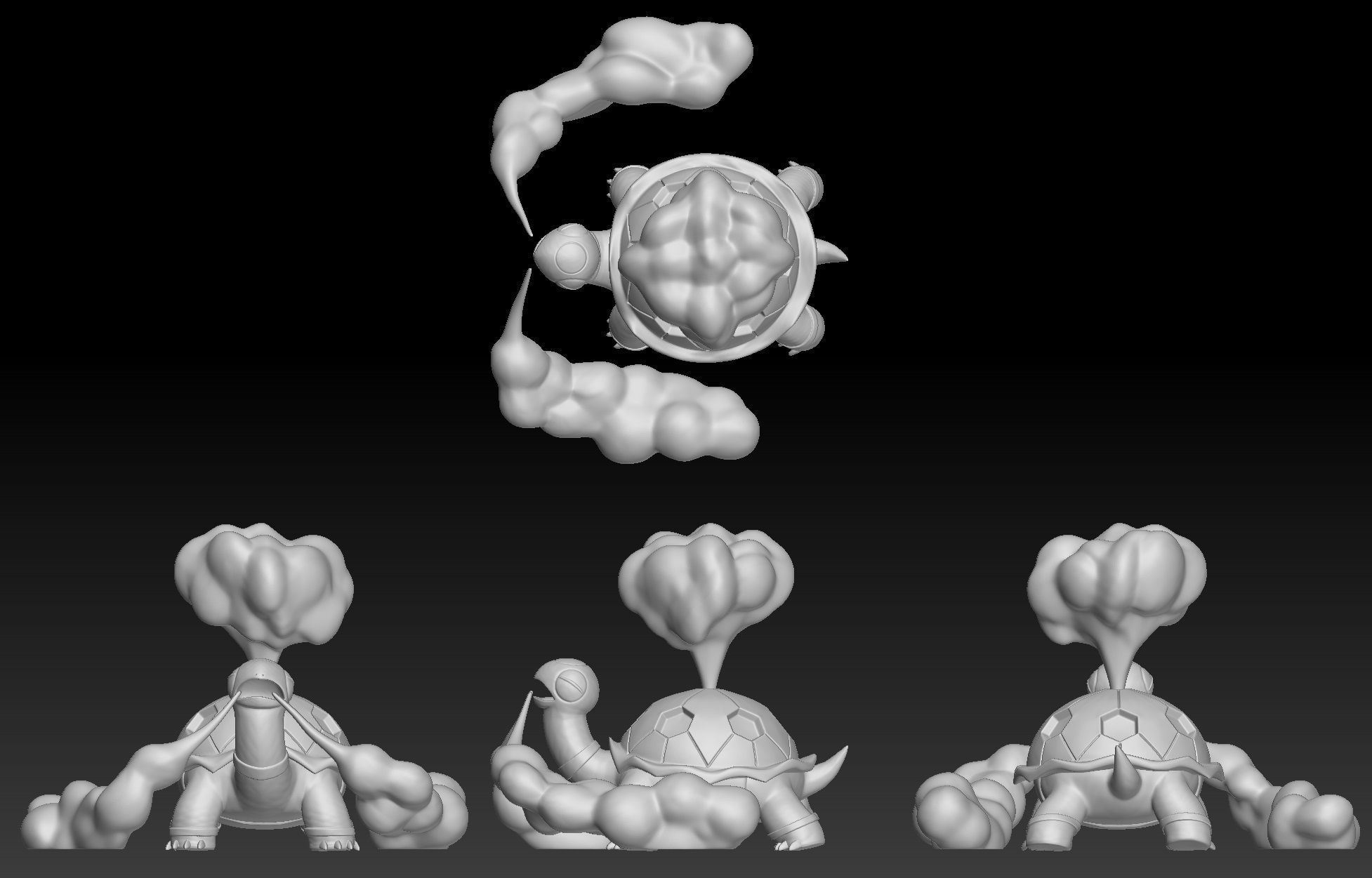 Pokemon Torkoal 3D print model_1