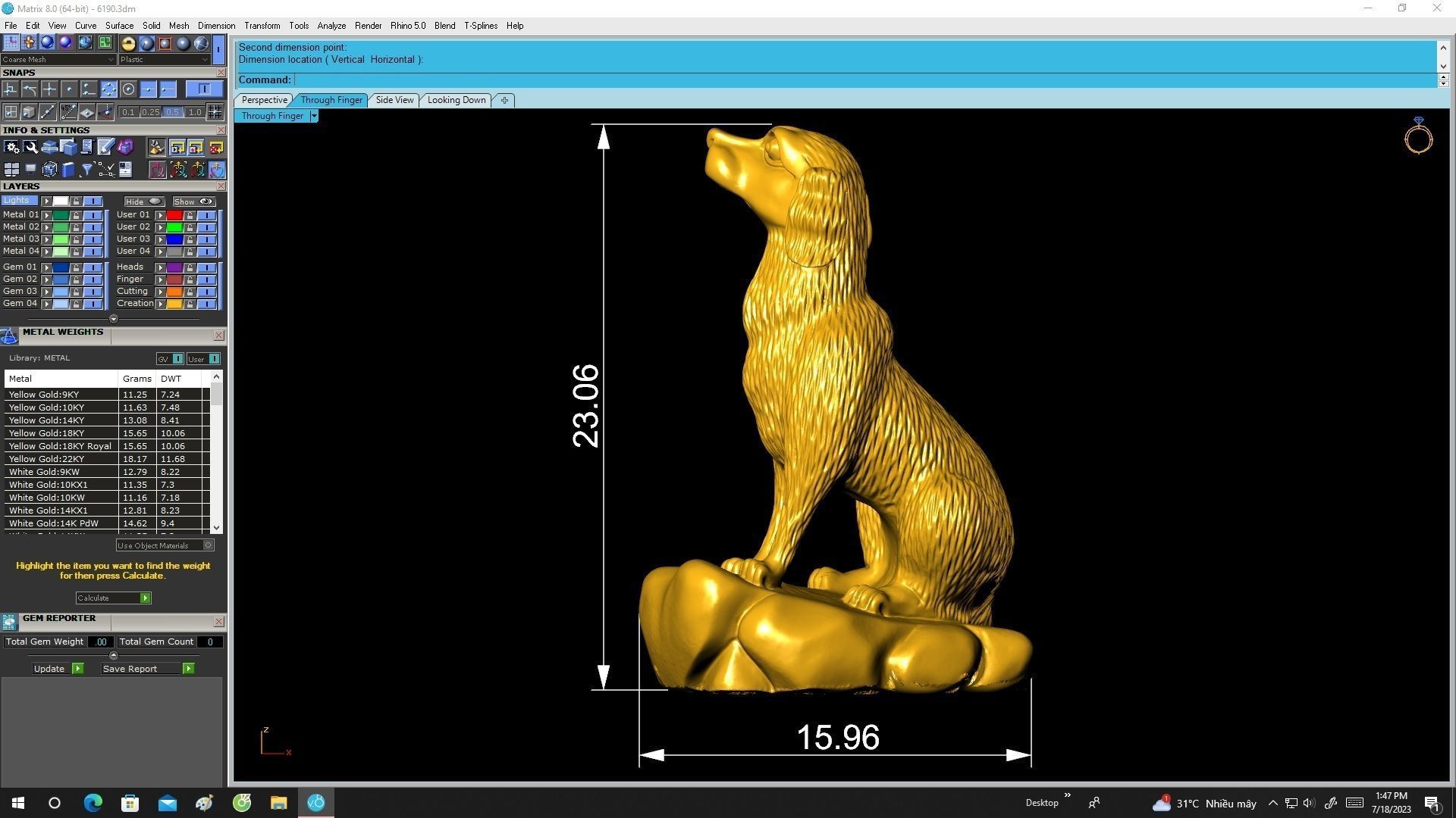 6190 lucky dog statue 3D print model_6