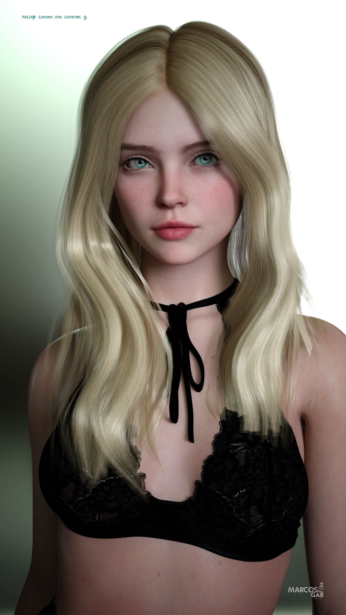 MGAB London for Genesis 9 Low-poly 3D model_2