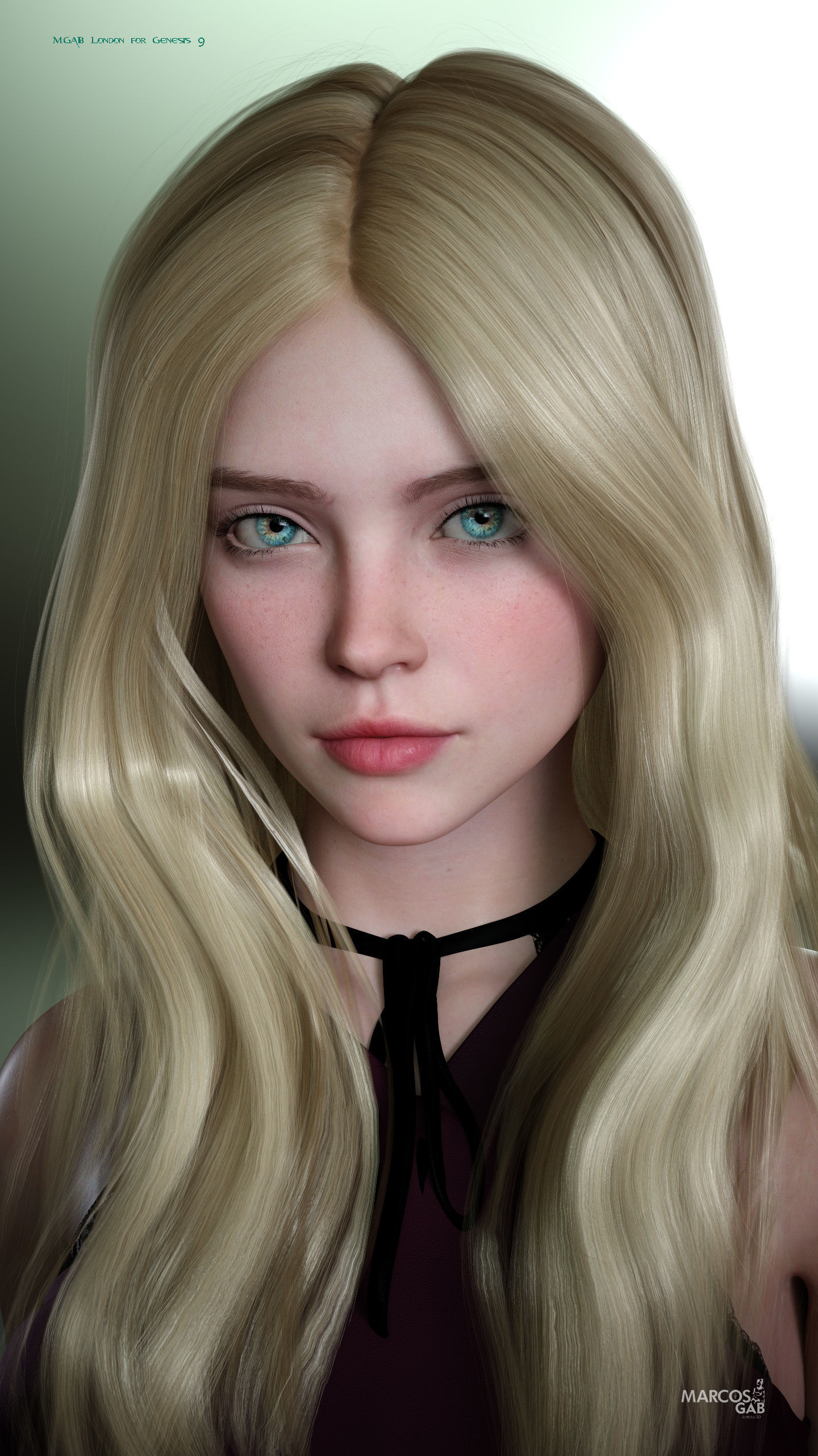 MGAB London for Genesis 9 Low-poly 3D model_1