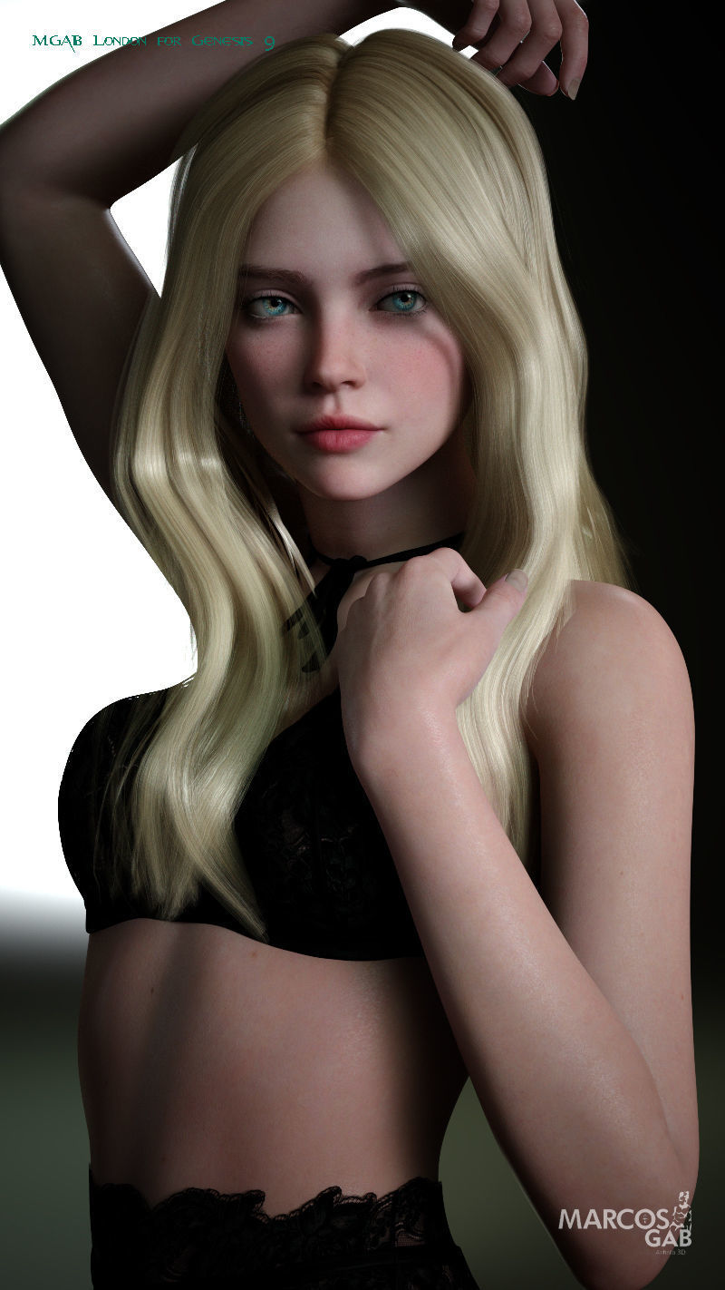 MGAB London for Genesis 9 Low-poly 3D model_16