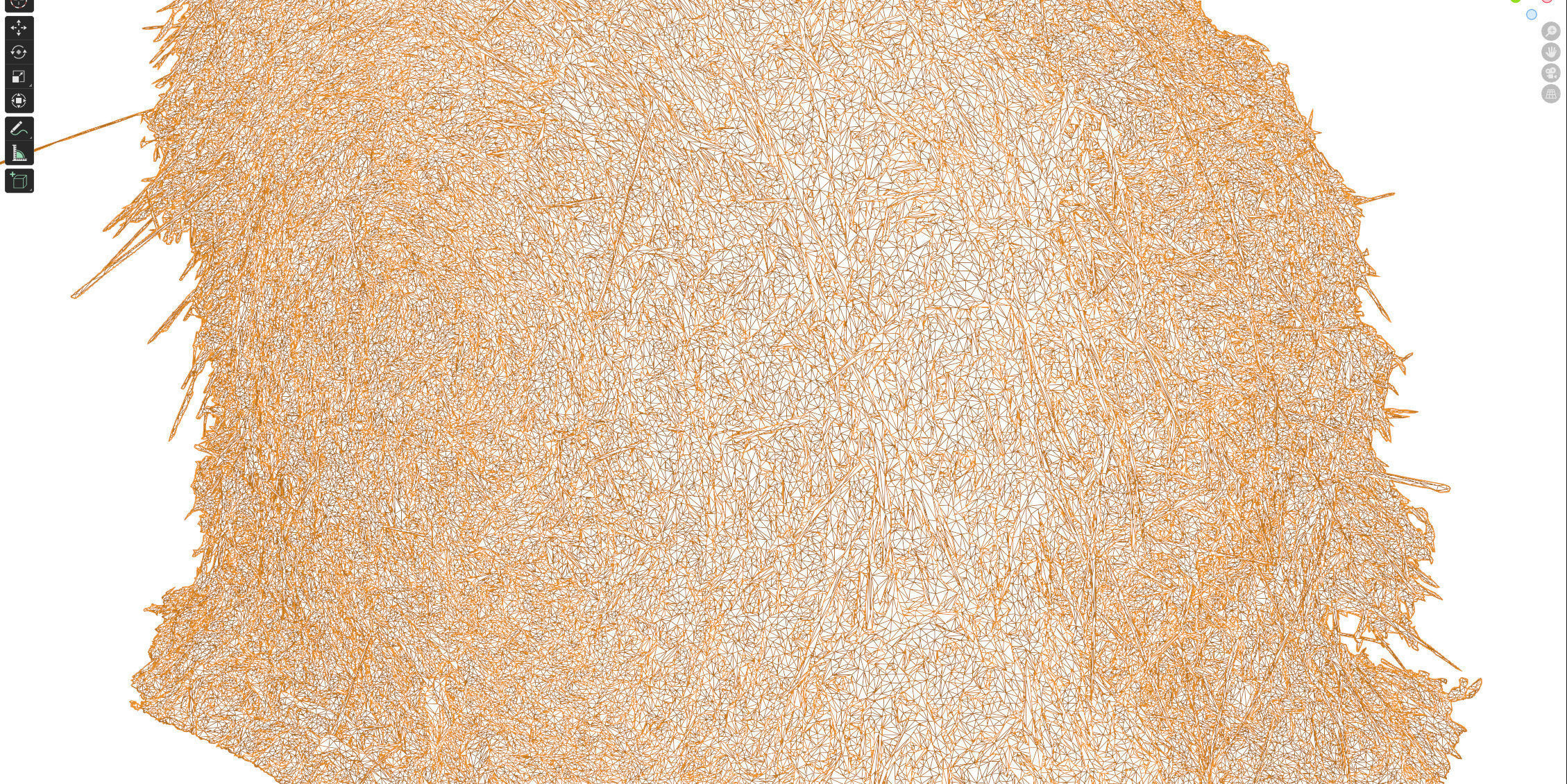 Round bale of hay 3D model_20