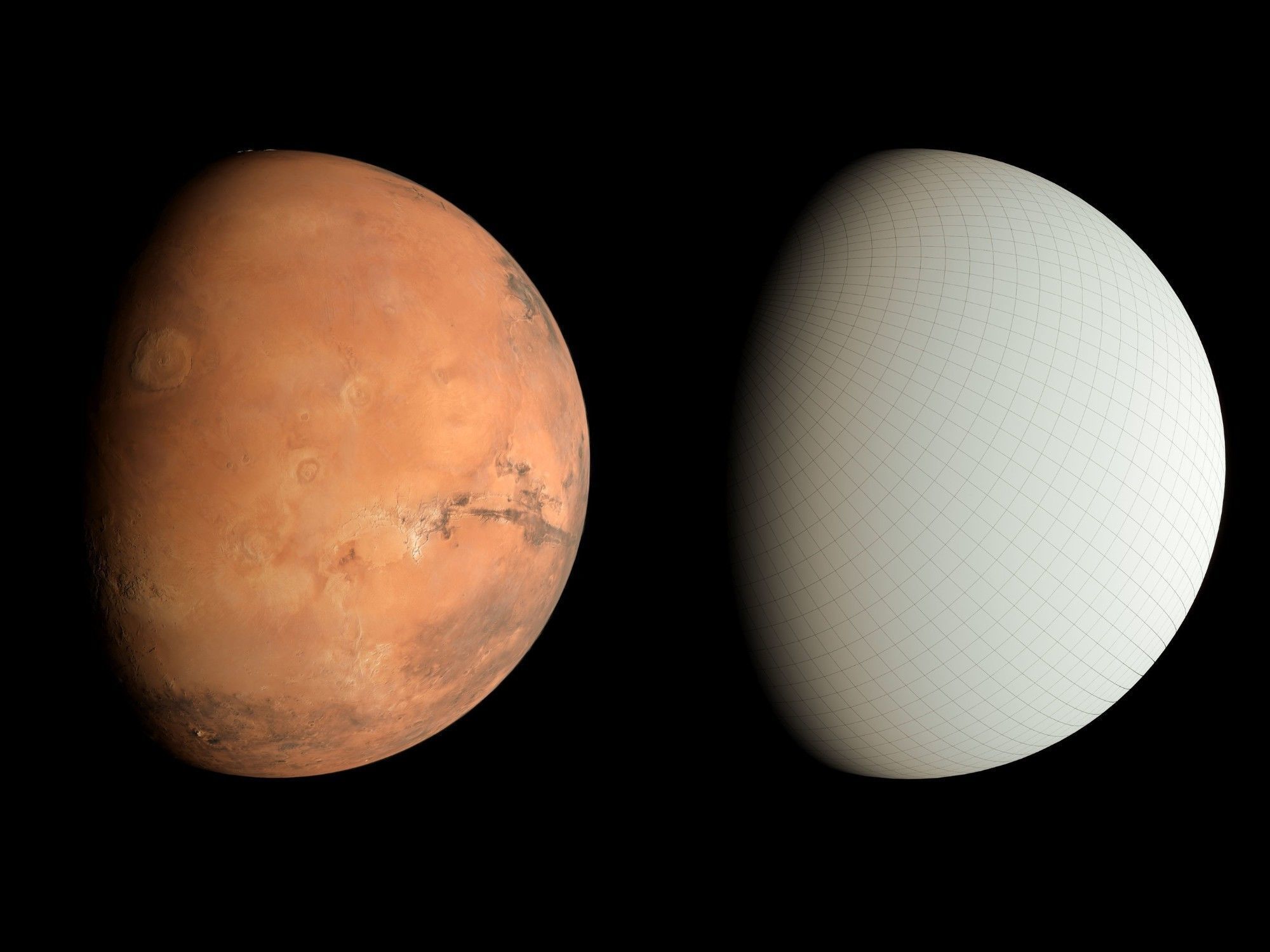 Earth Moon  Mars 3d Model Collection _7