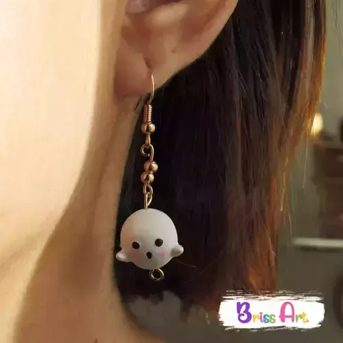 HALLOWEEN GHOST EARRINGS 3D print model