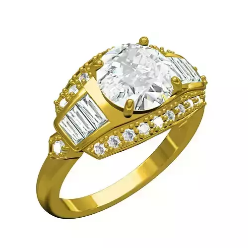 Antique Vintage Style Engagement Ring for Women
