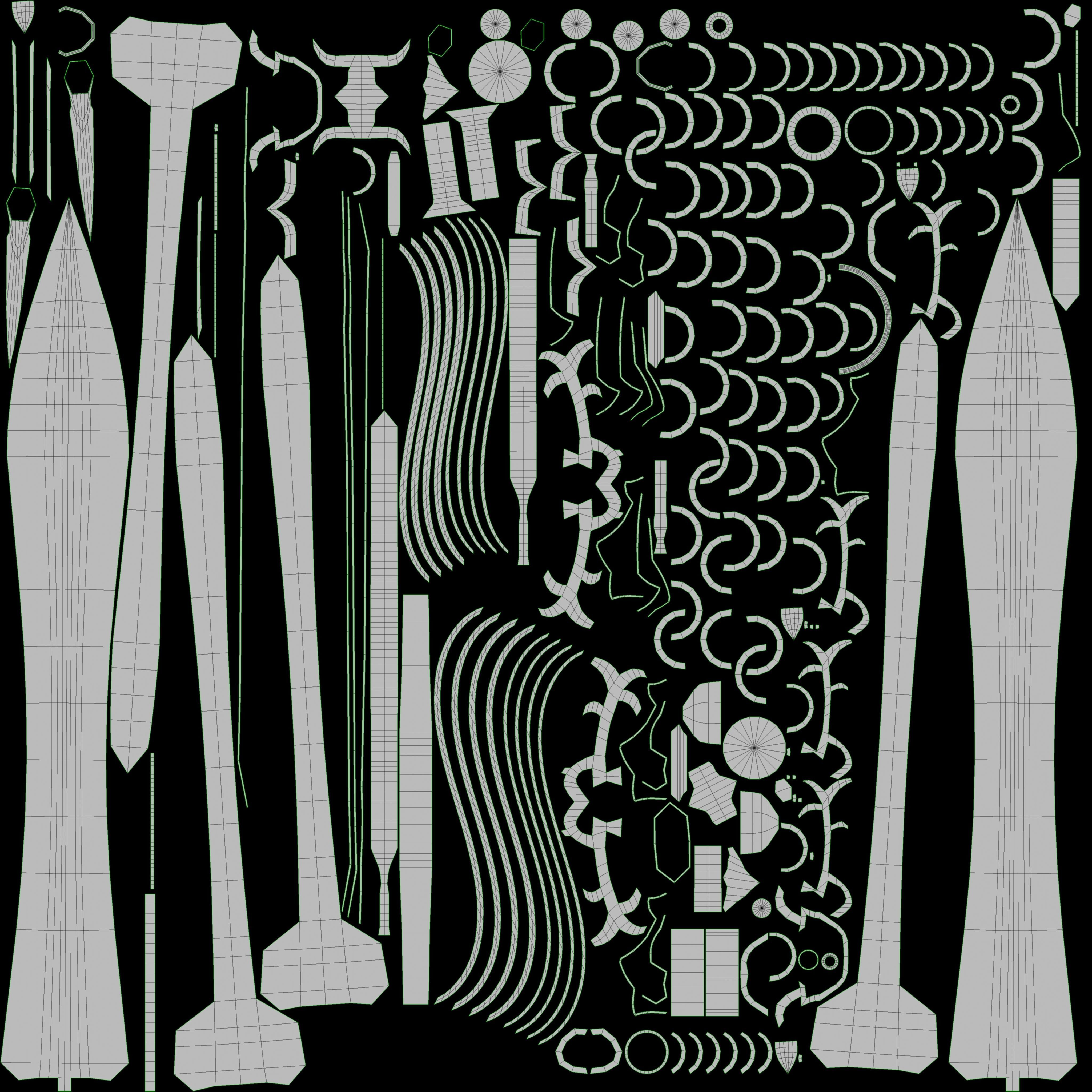 Fantasy sword 29 3D model Low-poly 3D model_12