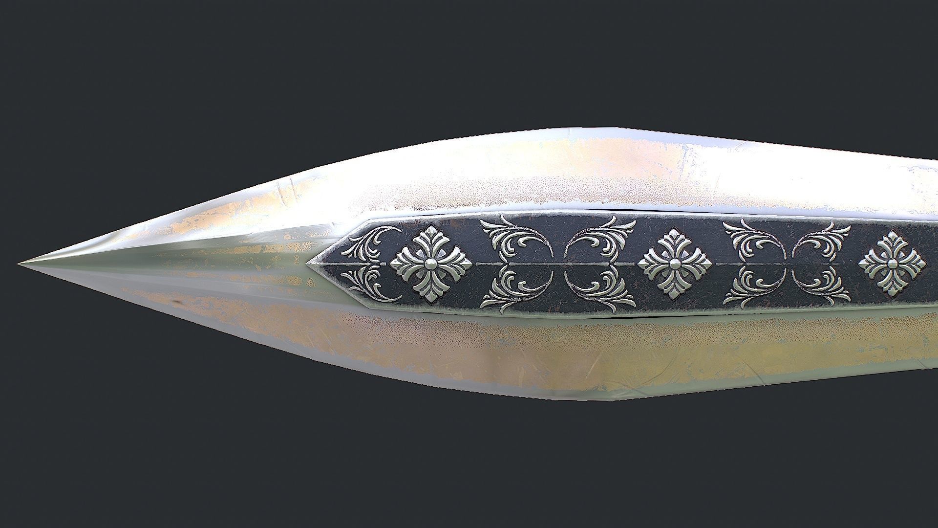 Fantasy sword 29 3D model Low-poly 3D model_6