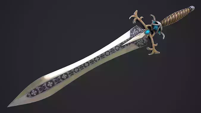 Fantasy sword 29 3D model