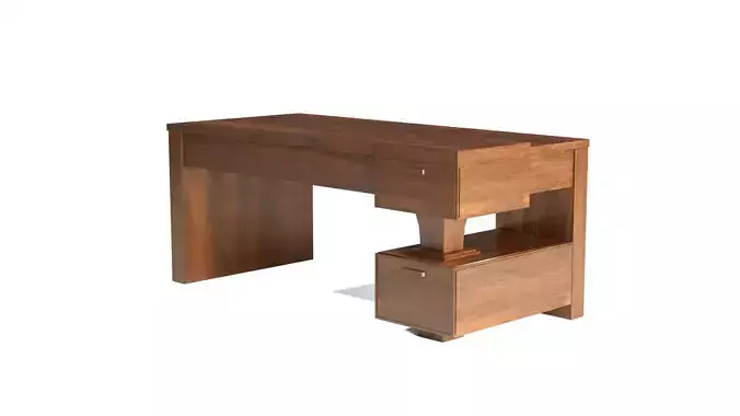Modern wooden table 3D model