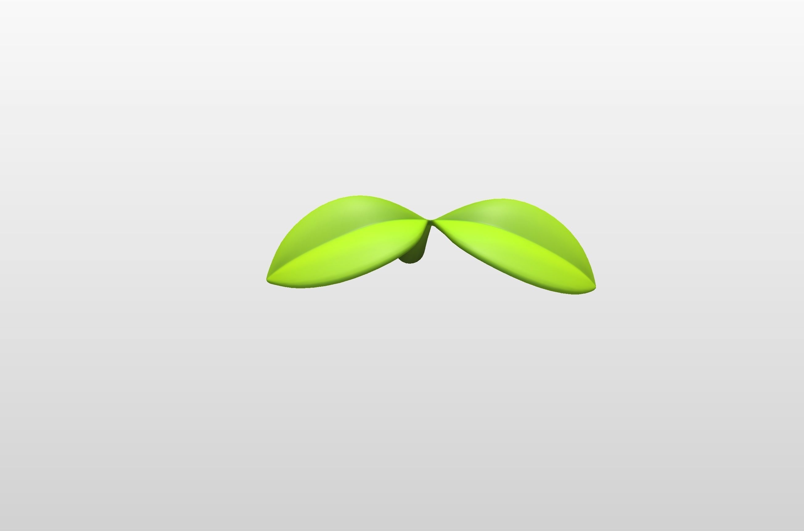 Plant Sprout Low-poly 3D model_10