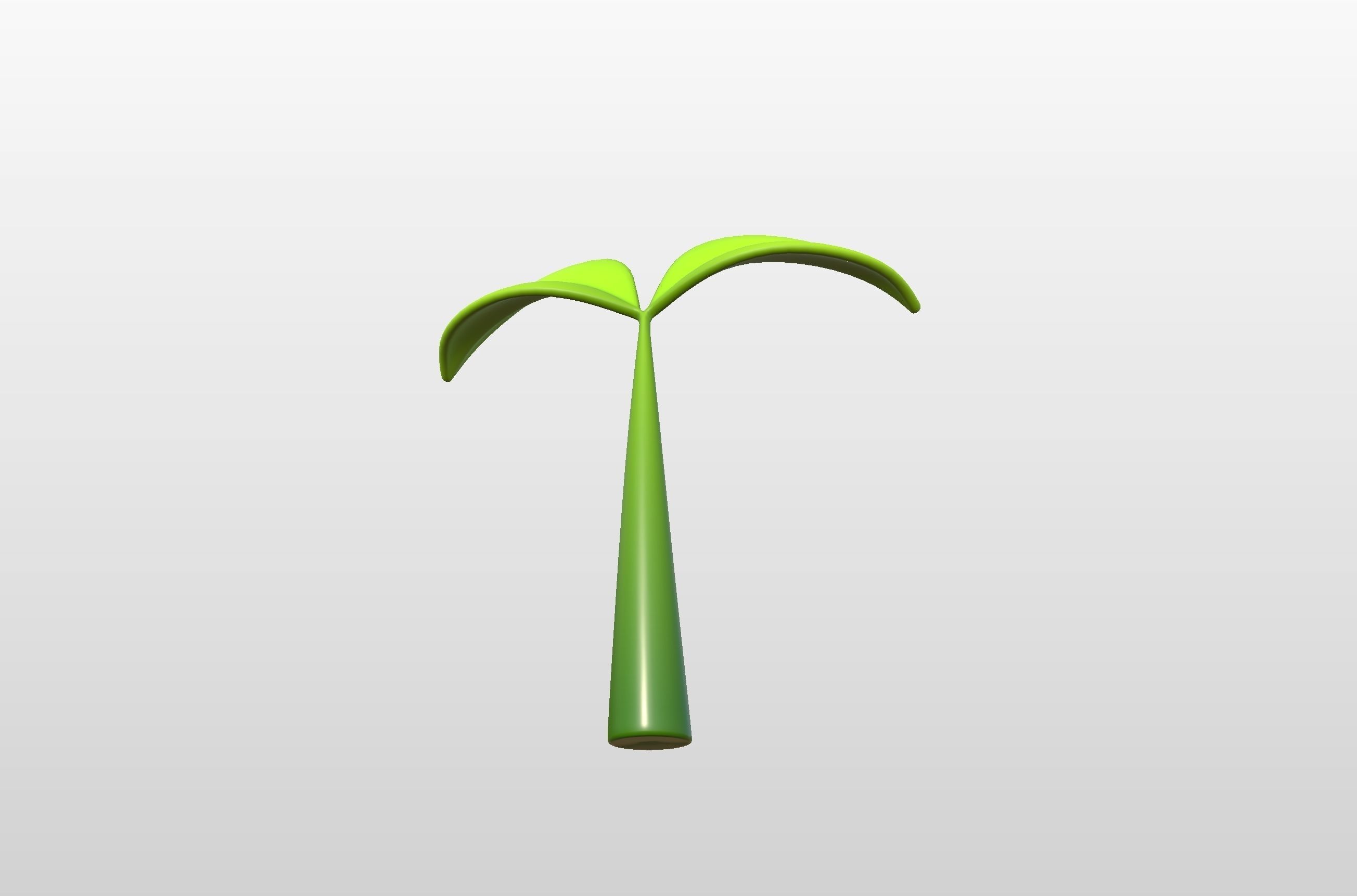 Plant Sprout Low-poly 3D model_15
