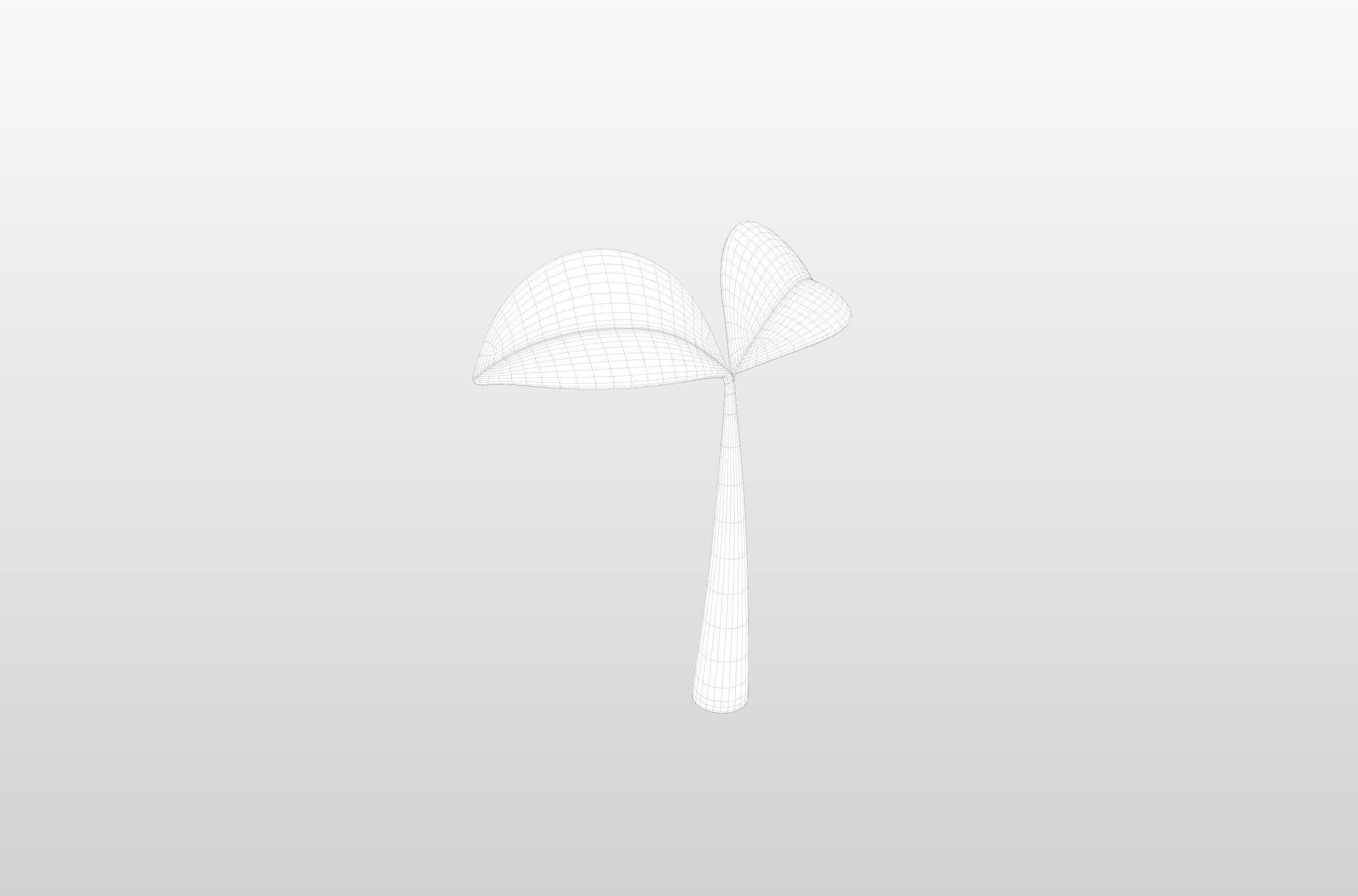 Plant Sprout Low-poly 3D model_4