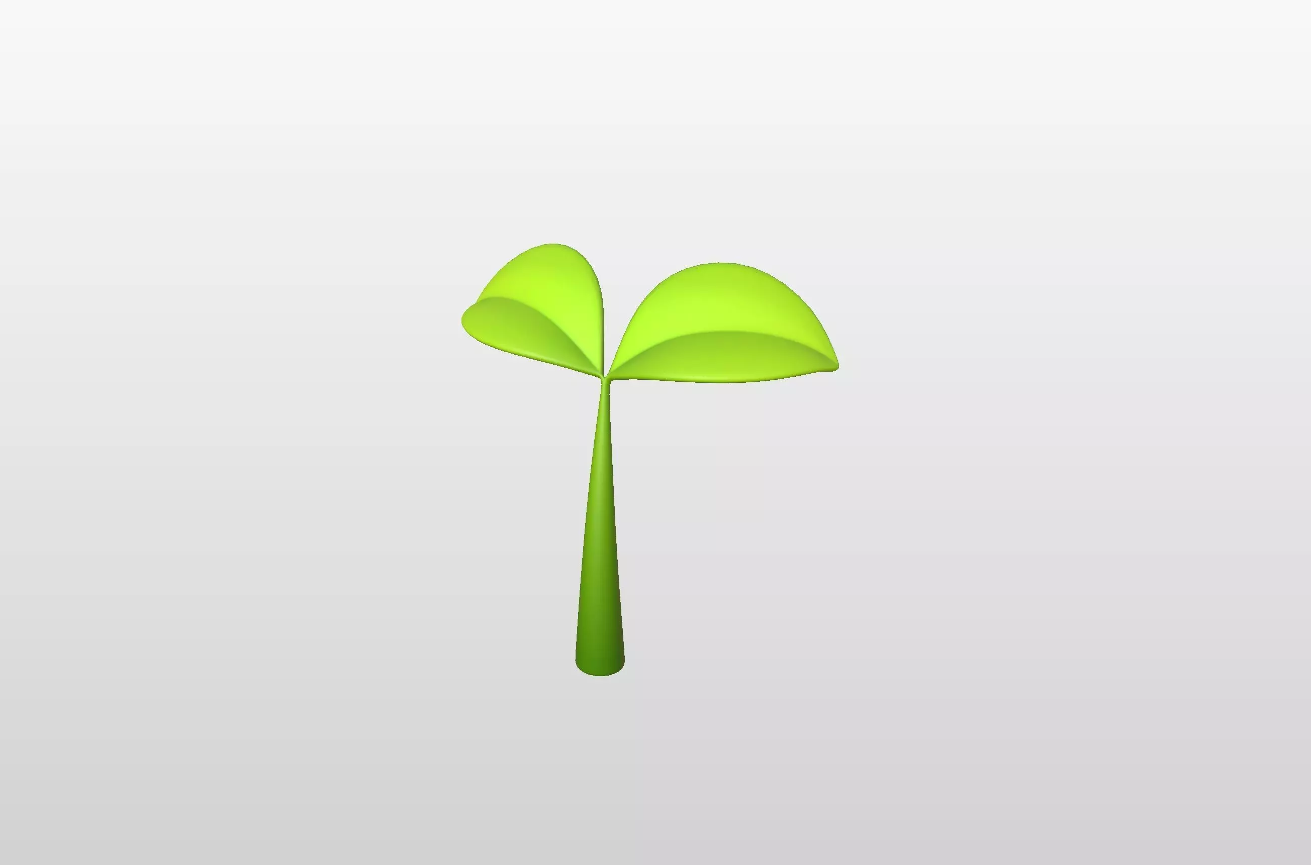 Plant Sprout Low-poly 3D model_0