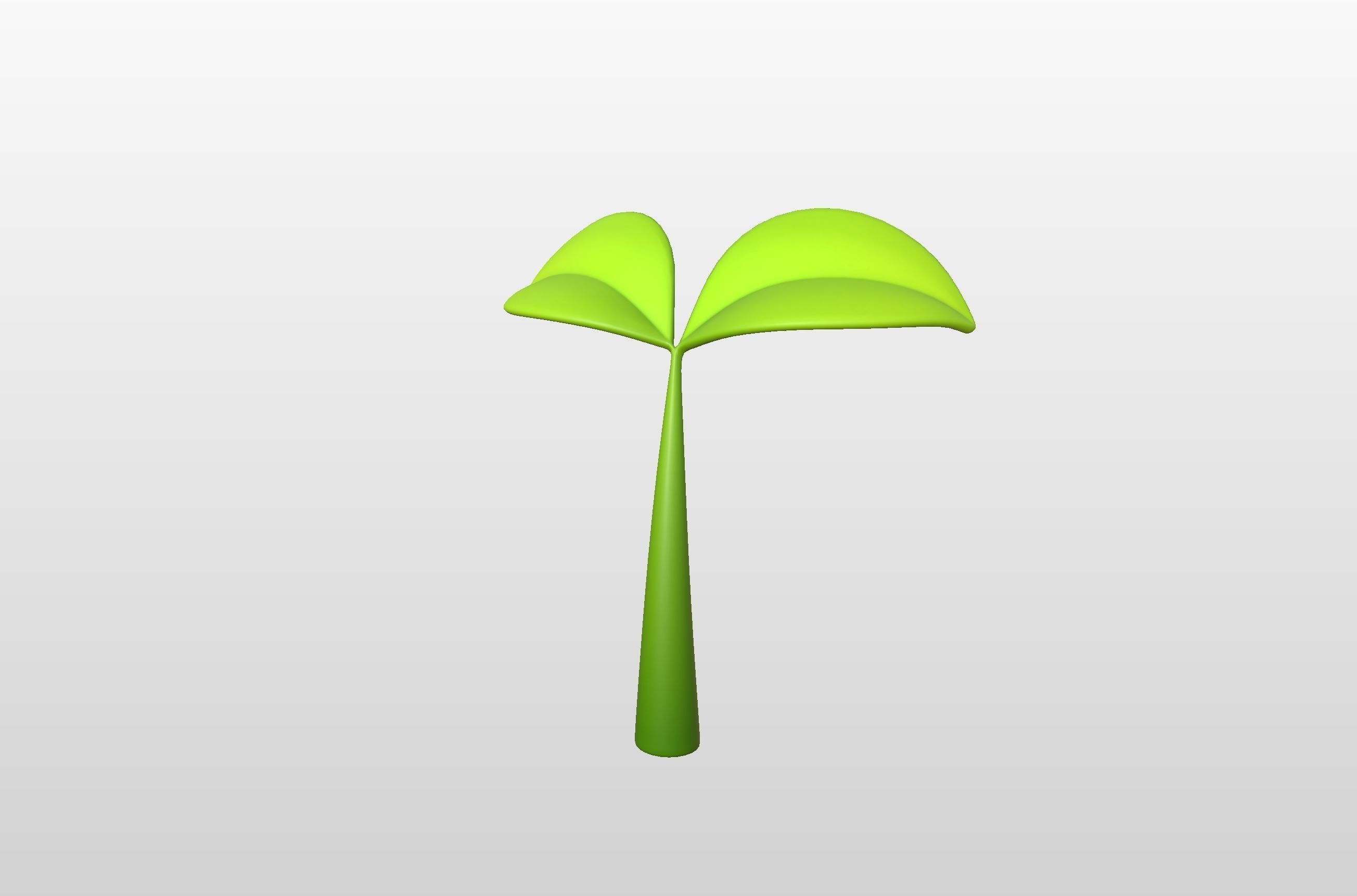 Plant Sprout Low-poly 3D model_14