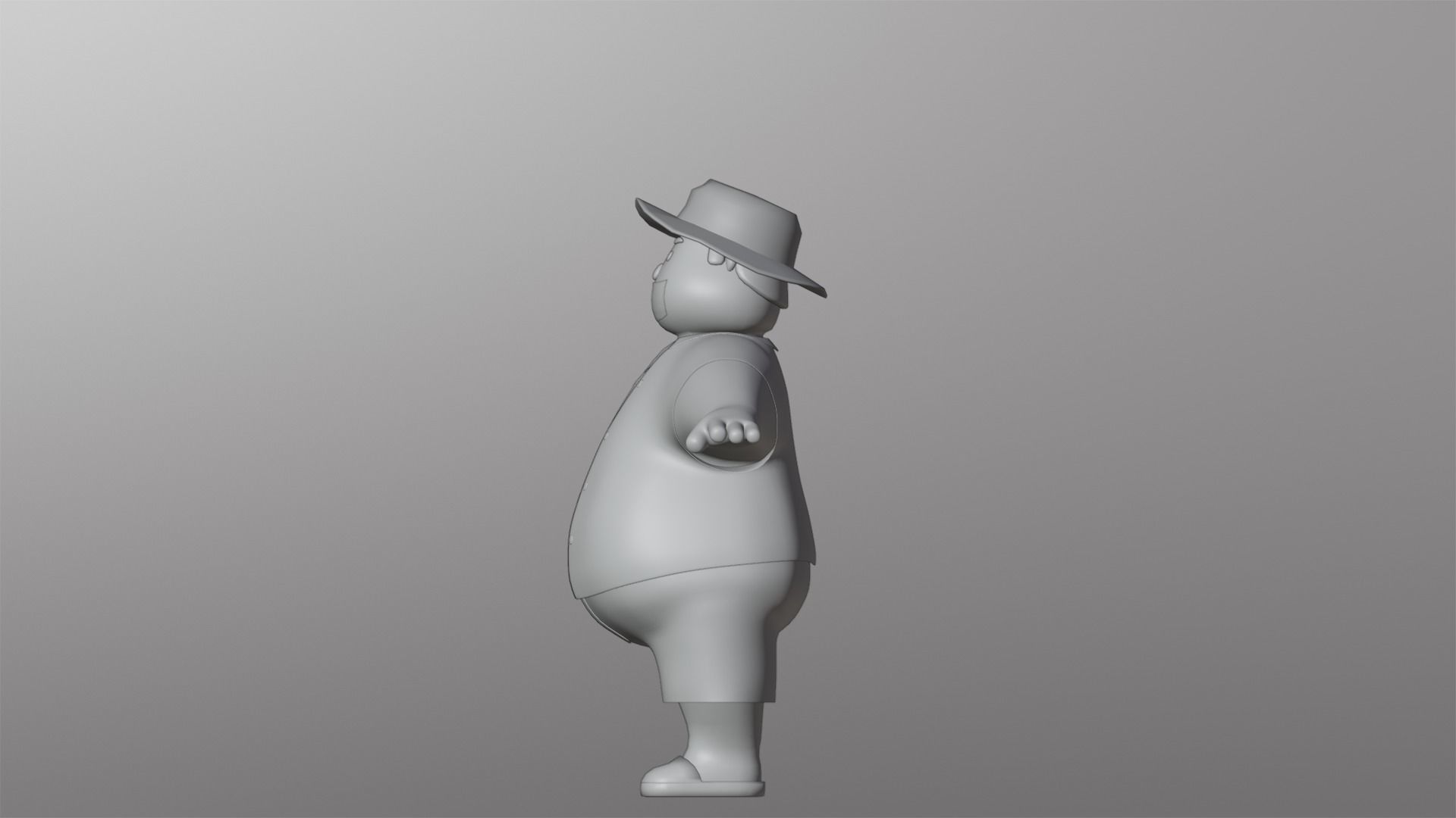 Minimal People Man Character 1006 Low-poly 3D model_18