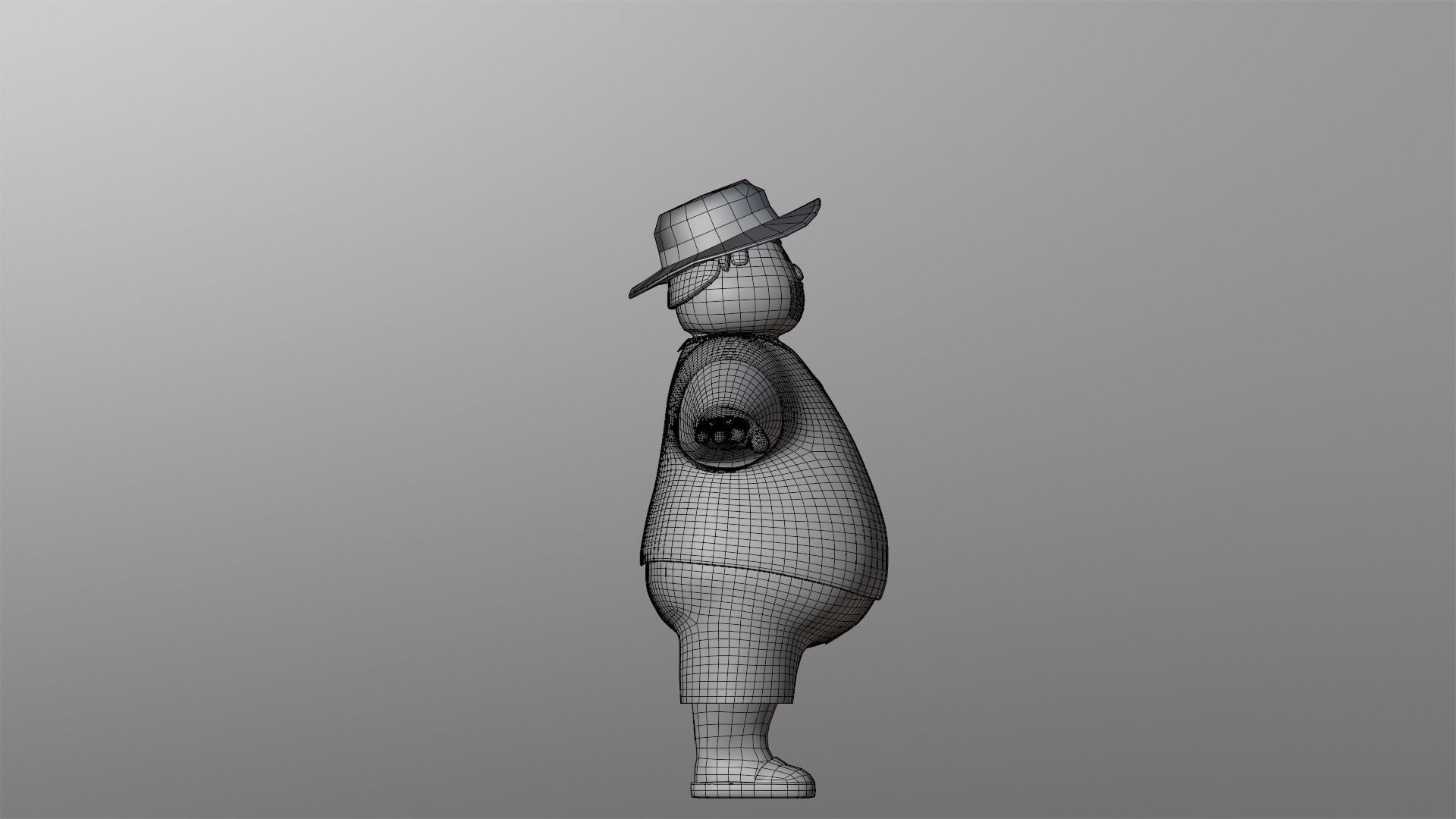 Minimal People Man Character 1006 Low-poly 3D model_20