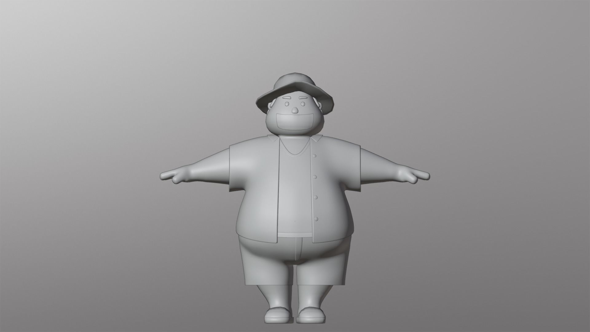 Minimal People Man Character 1006 Low-poly 3D model_15