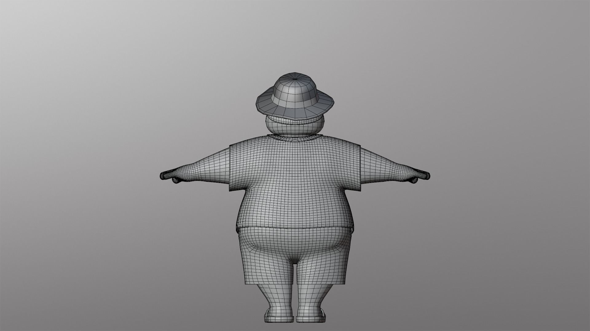 Minimal People Man Character 1006 Low-poly 3D model_21