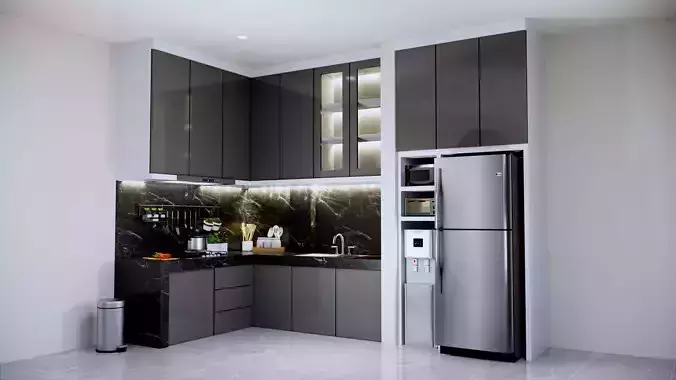 Luxury Modern Minimalis Furniture Design Interior Room  3D model