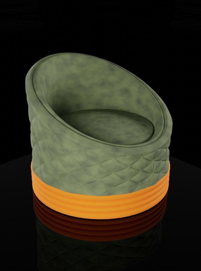 Sofa chair 3D model 3D model_7