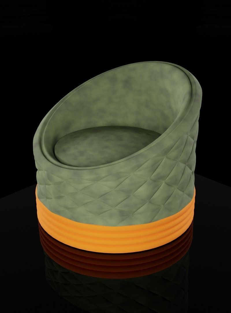 Sofa chair 3D model 3D model_8