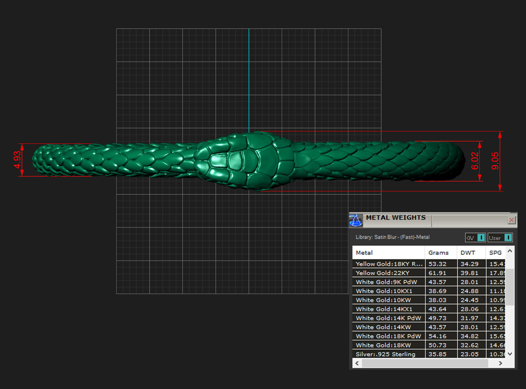 Bracelet Snake Ouroboros  3D print model_12