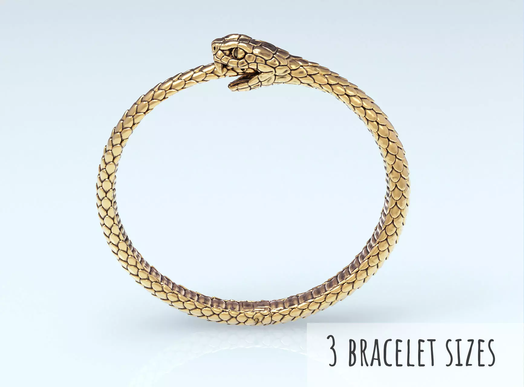 Bracelet Snake Ouroboros  3D print model_0