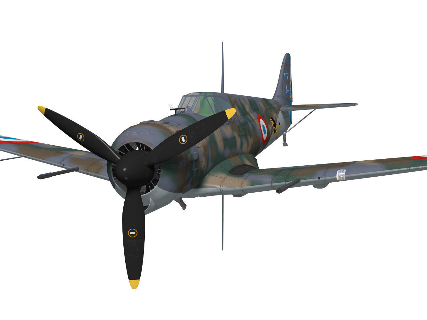 bloch MB152 3D model_4