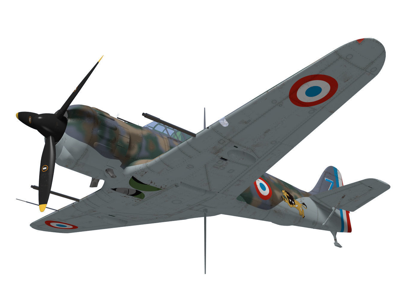 bloch MB152 3D model_3