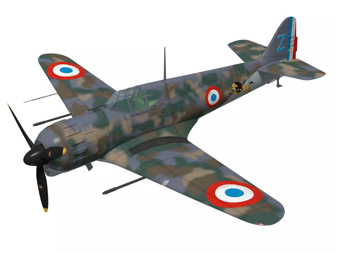 bloch MB152 3D model_0