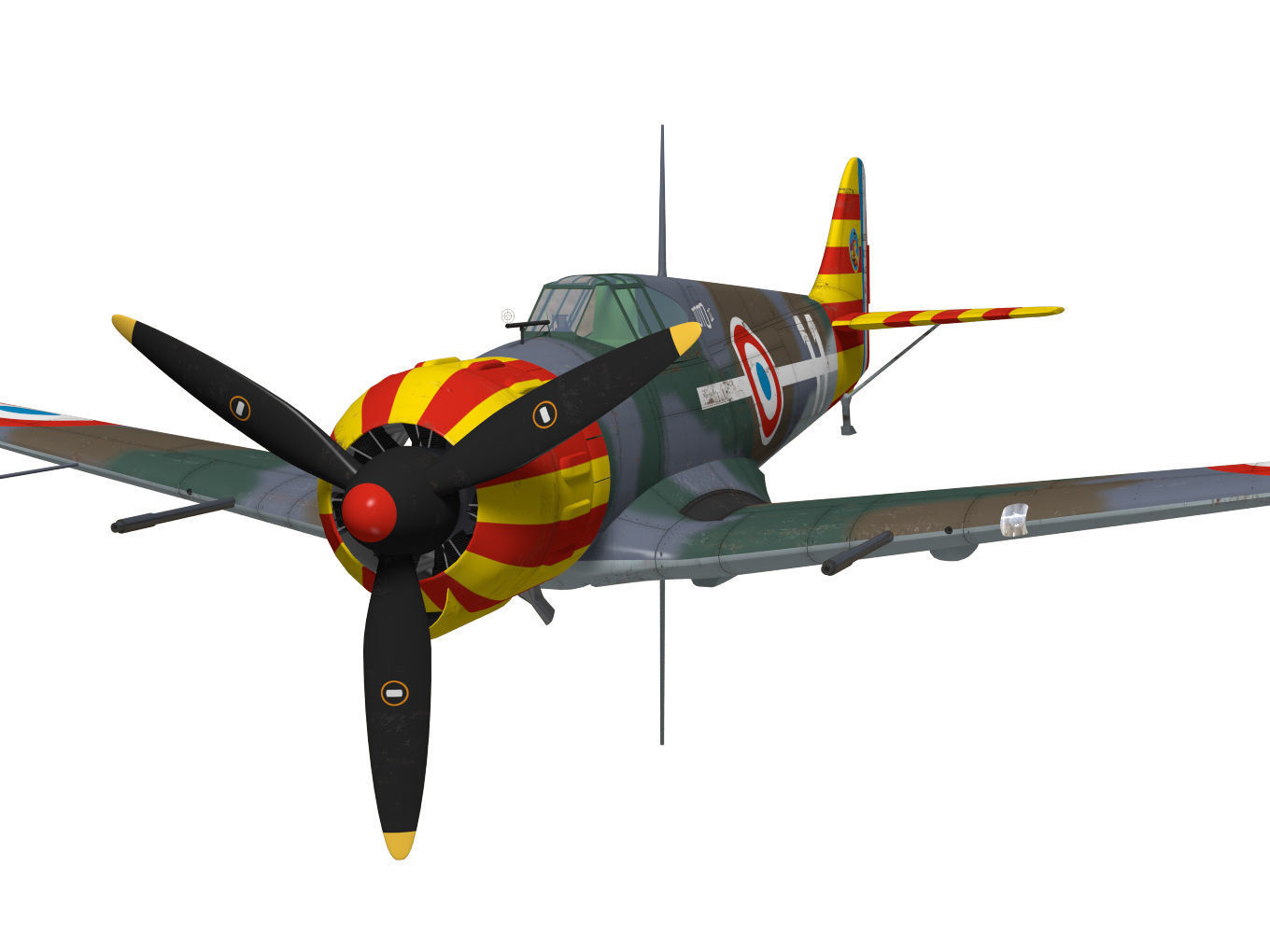 bloch MB152 3D model_4