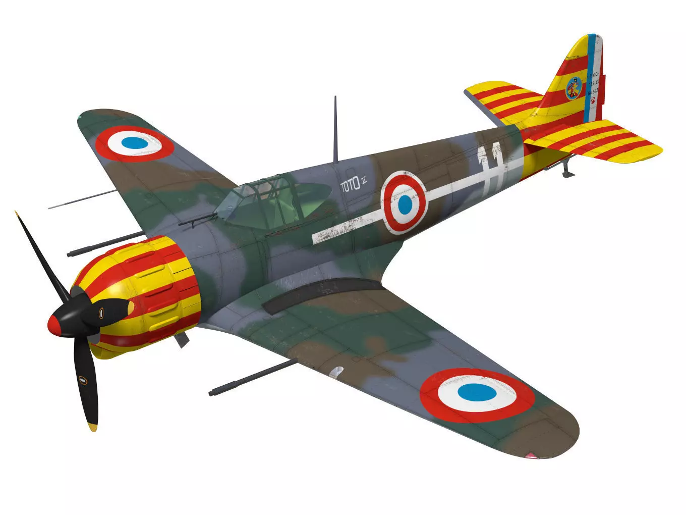 bloch MB152 3D model_0
