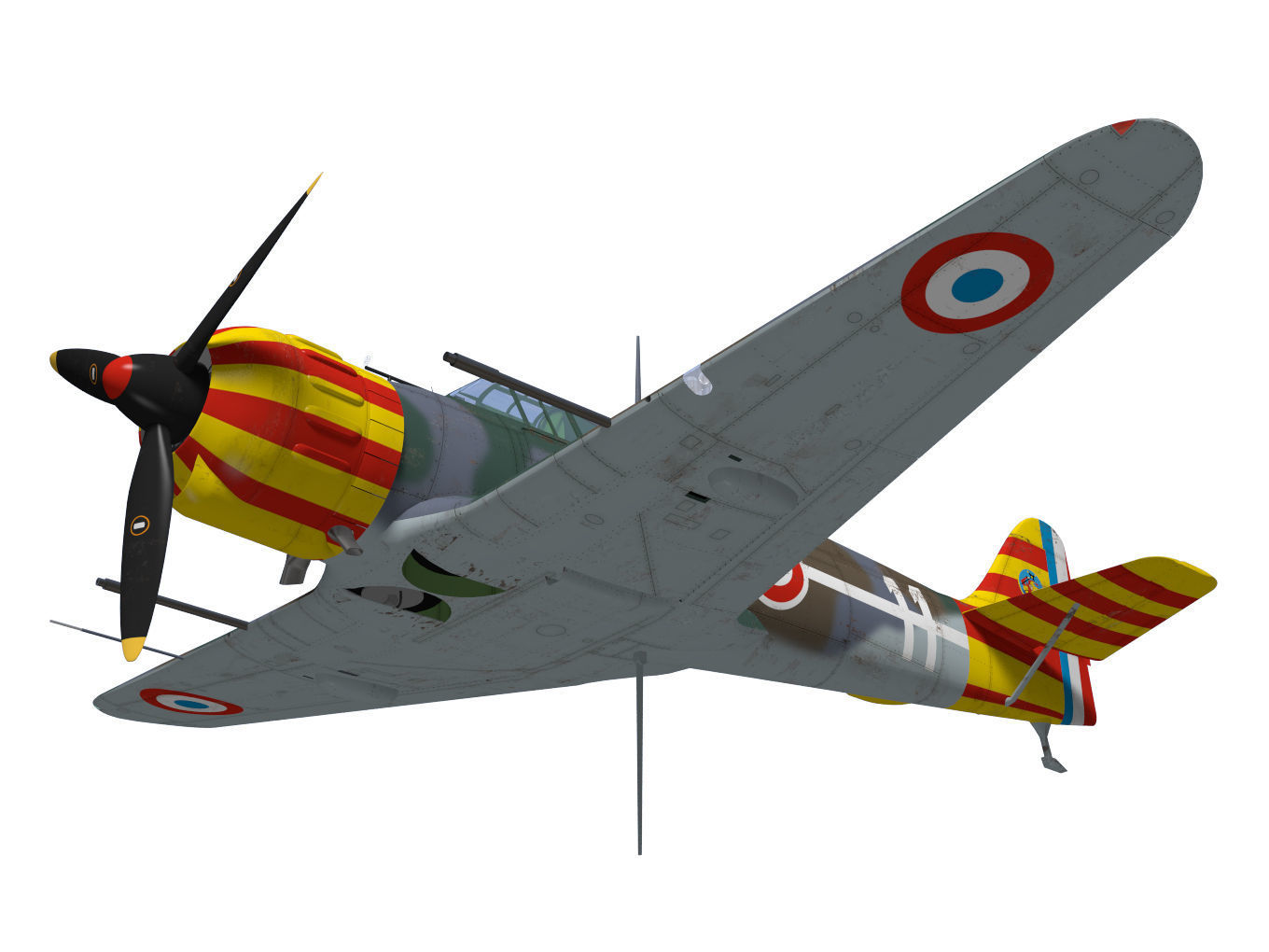 bloch MB152 3D model_3