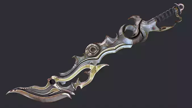 Fantasy Sword 3 3D Model