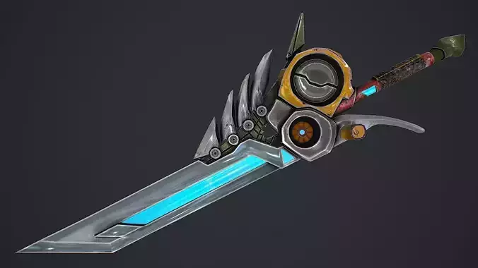 Fantasy Sword 8 3D Model