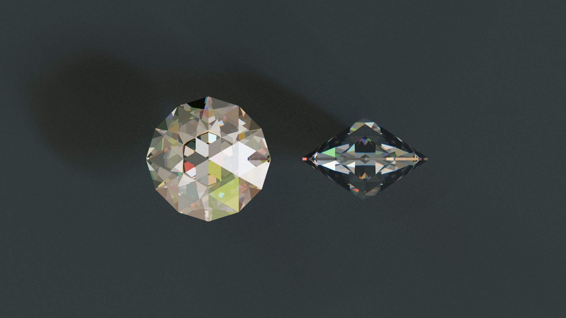 Diamonds Low-poly 3D model_49