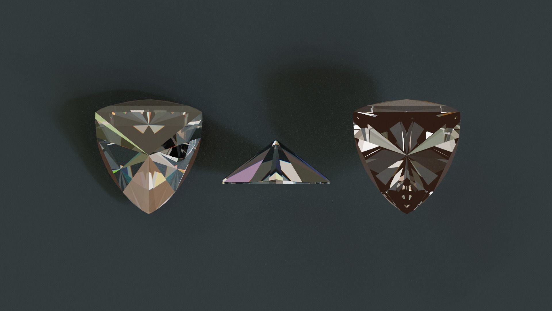 Diamonds Low-poly 3D model_57