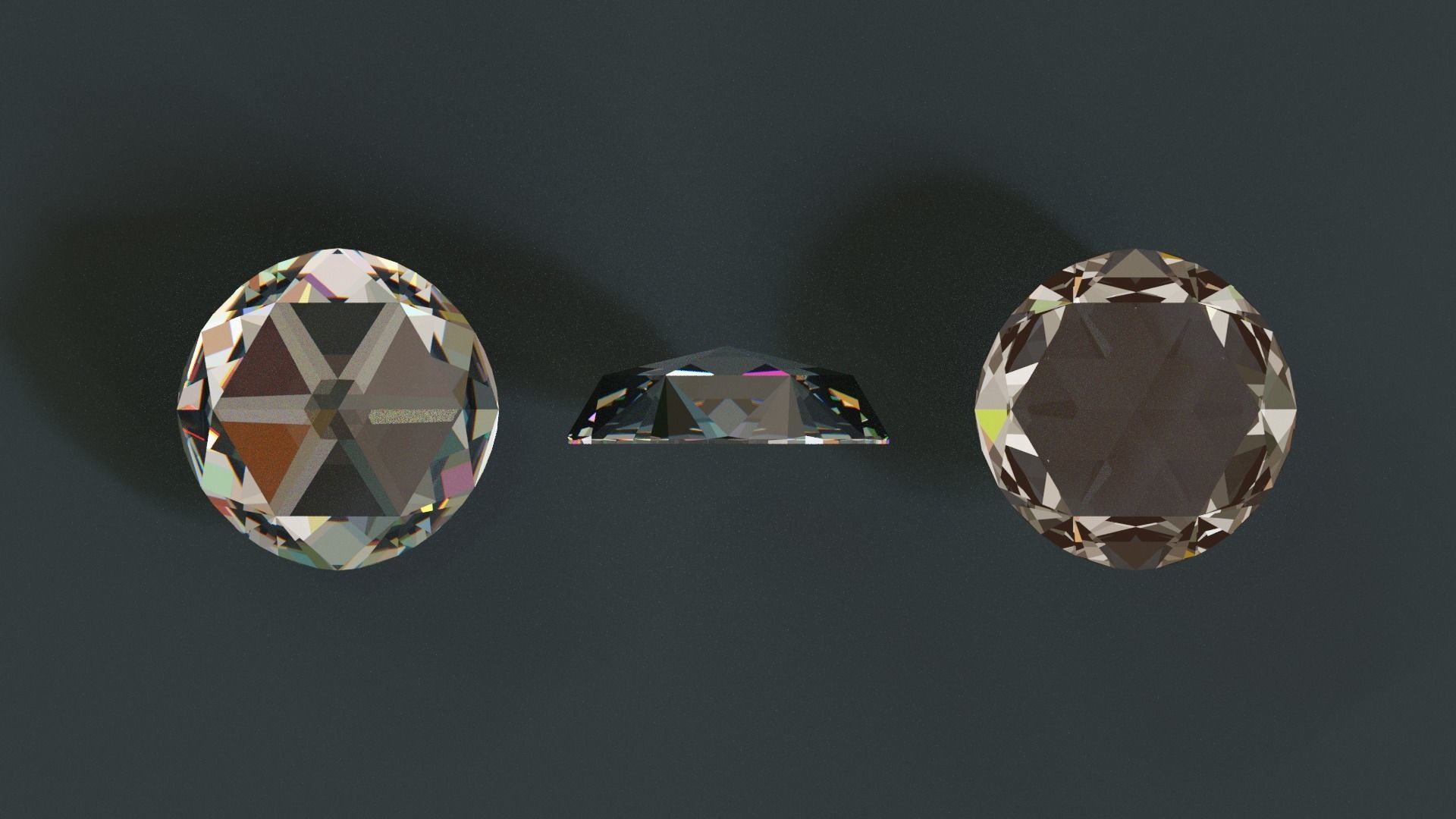 Diamonds Low-poly 3D model_47